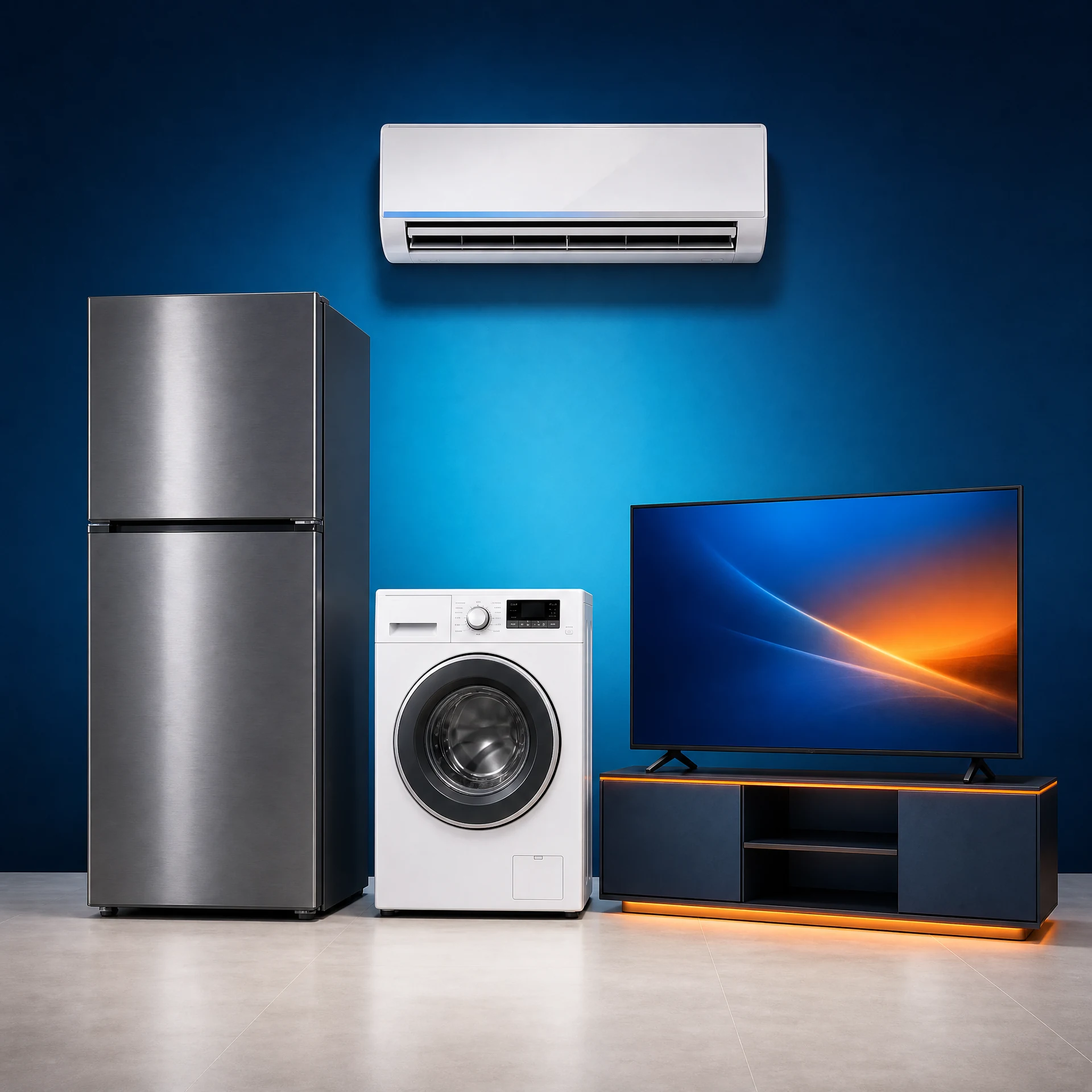 Fridge, washing machine, TV and AC available to buy at Service Creed